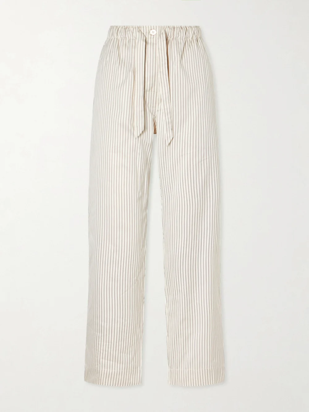 Tekla Sateen Striped Organic Cotton-poplin Pajama Pants in unknown