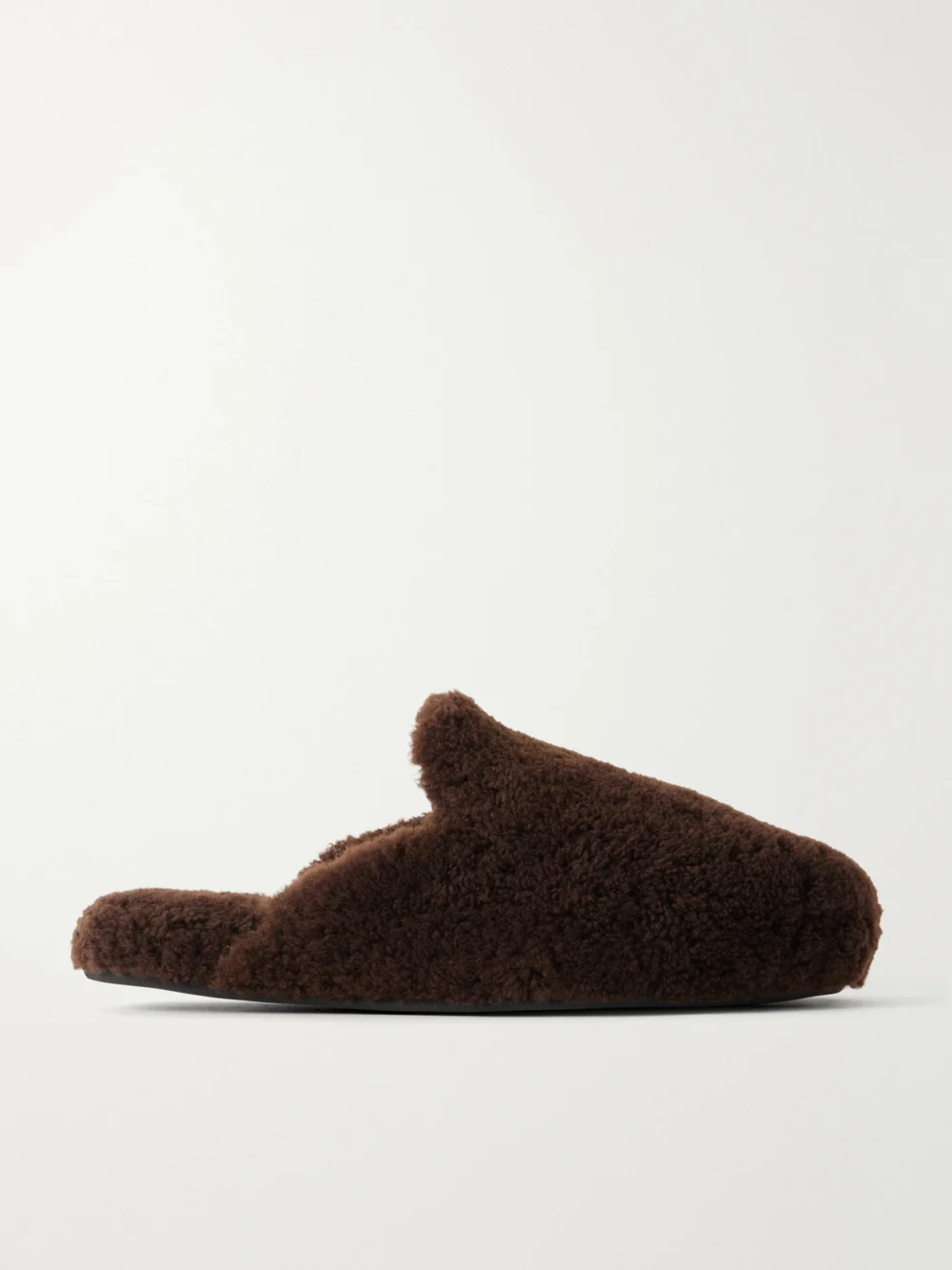 Tekla Shearling Slippers in brown