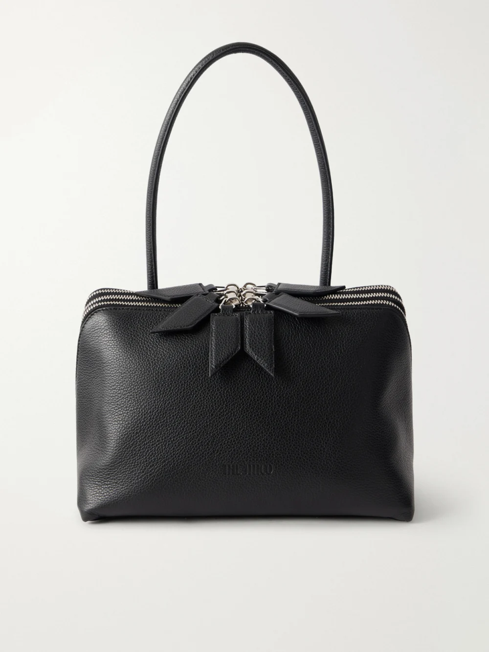 The Attico L'altra Di Milano Leather Shoulder Bag in black