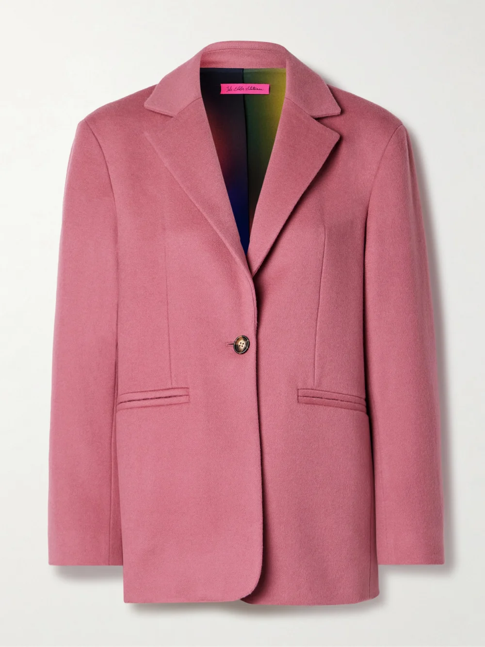 The Elder Statesman Cashmere and Wool-blend Blazer in pink