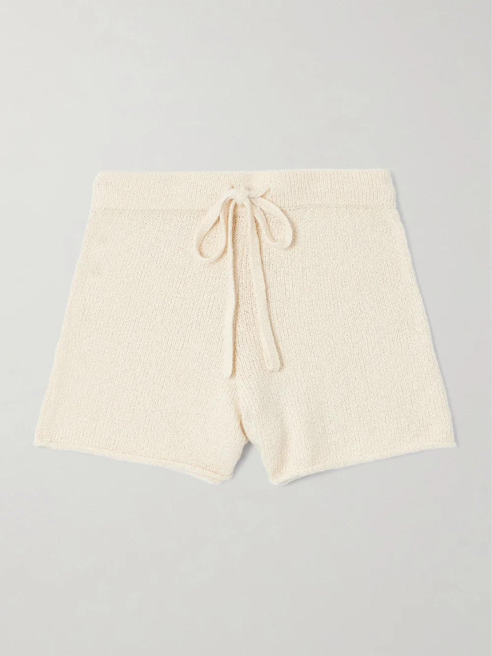 The Elder Statesman Cotton Shorts in white