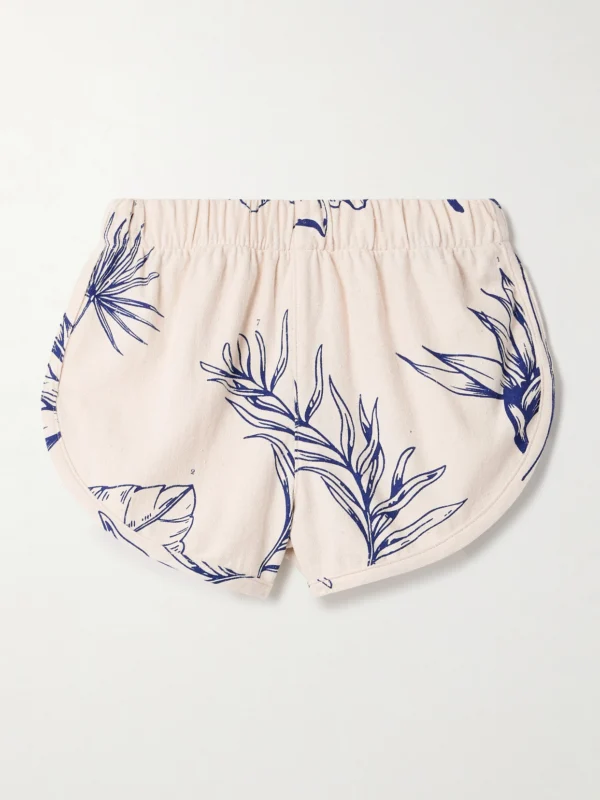 The Elder Statesman Printed Cotton and Silk-blend Shorts
