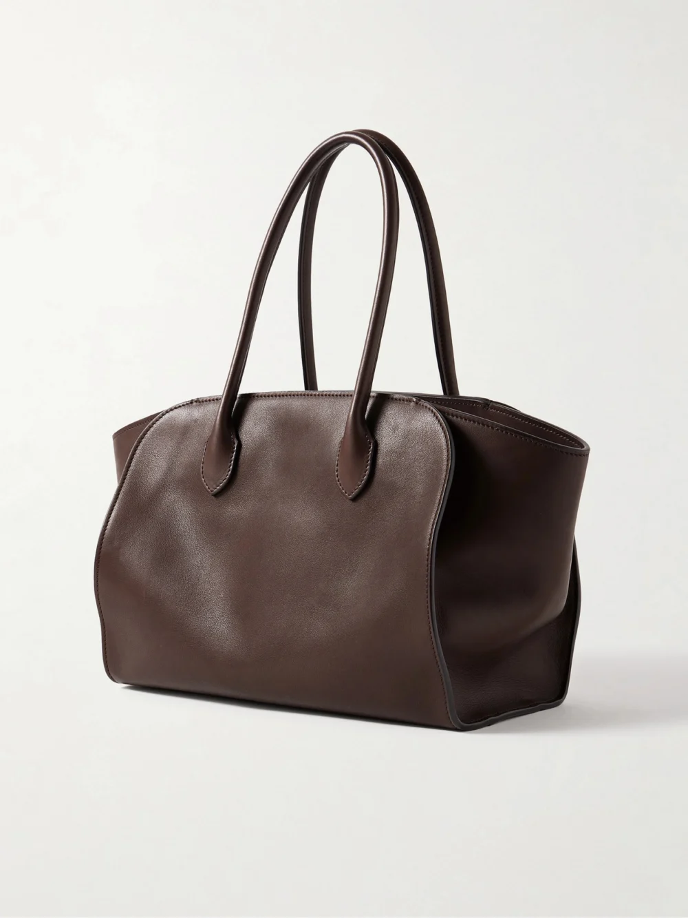 Back view of The Row Marlo 12 Leather Tote