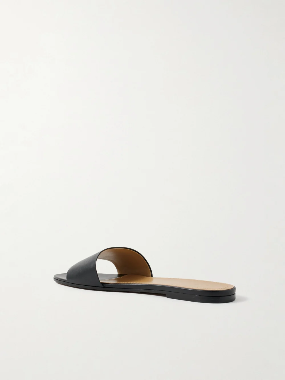 Back view of The Row Signum Leather Slides