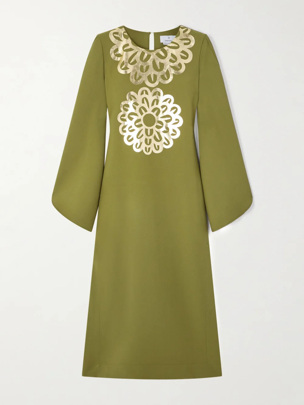 Themis Z Anthos Crepe Midi Dress in green