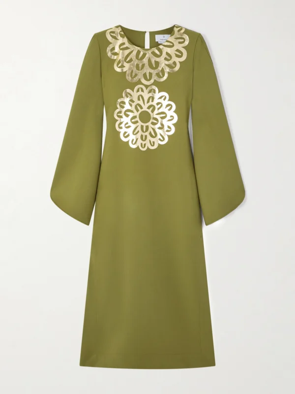 Themis Z Anthos Crepe Midi Dress