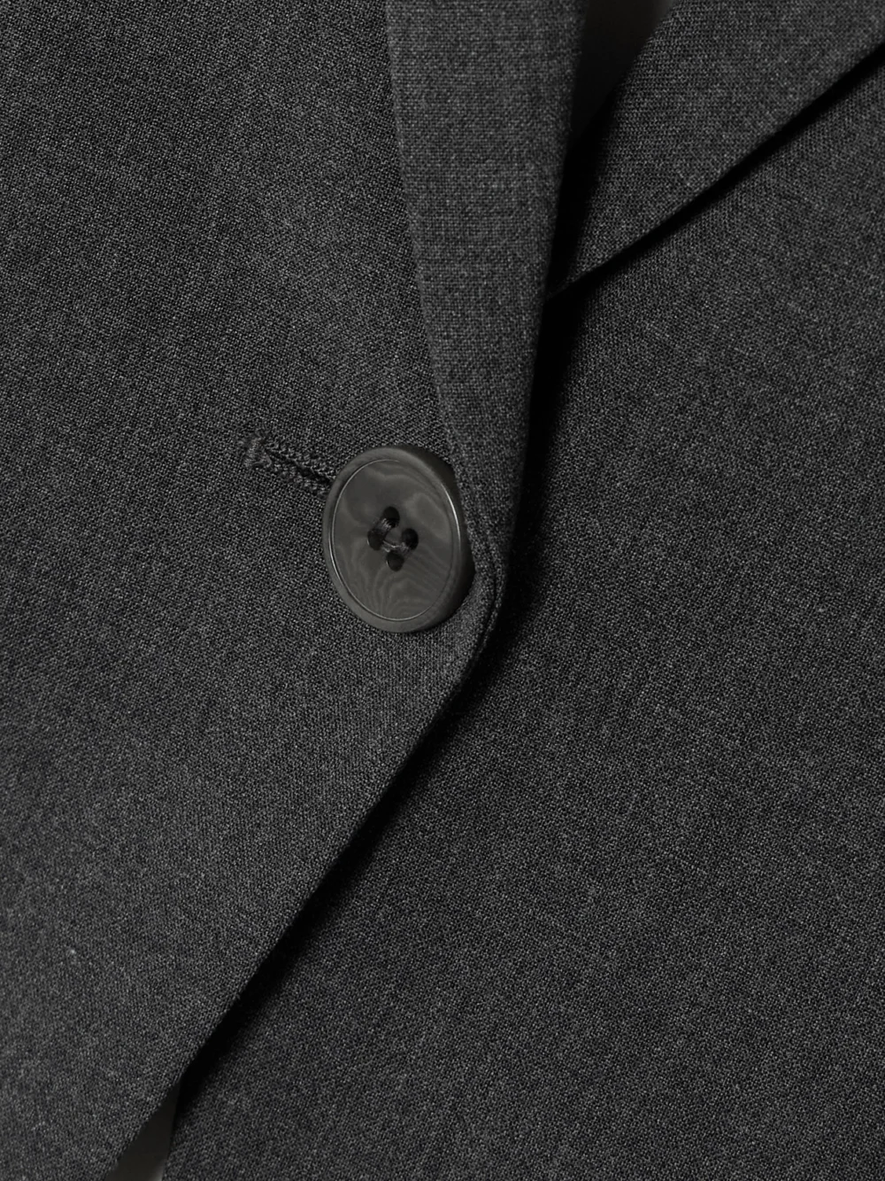 Close-up detail of the Theory Etiennette Wool-blend Blazer