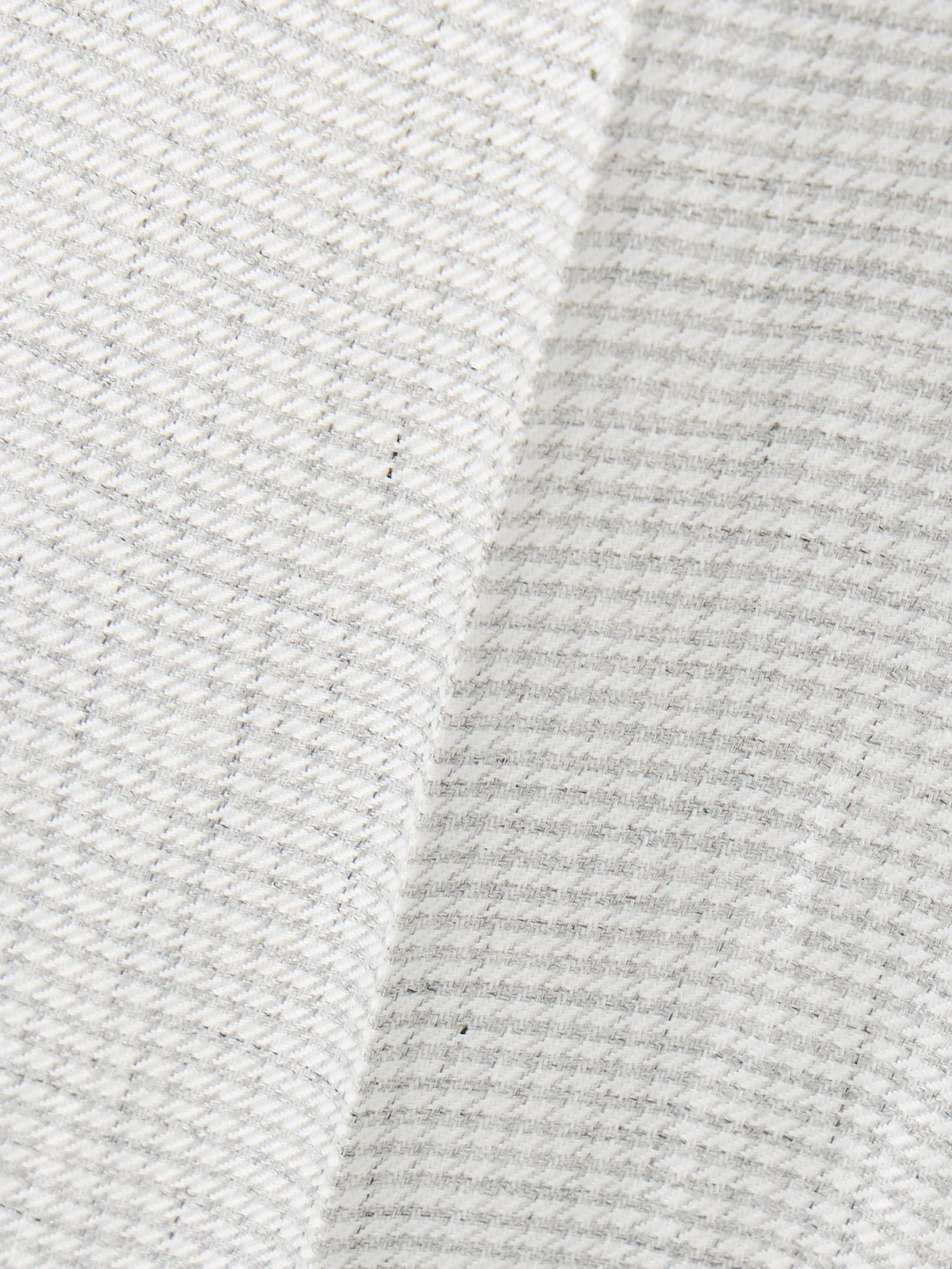 Close-up detail of the Theory Houndstooth Linen-blend Wide-leg Pants