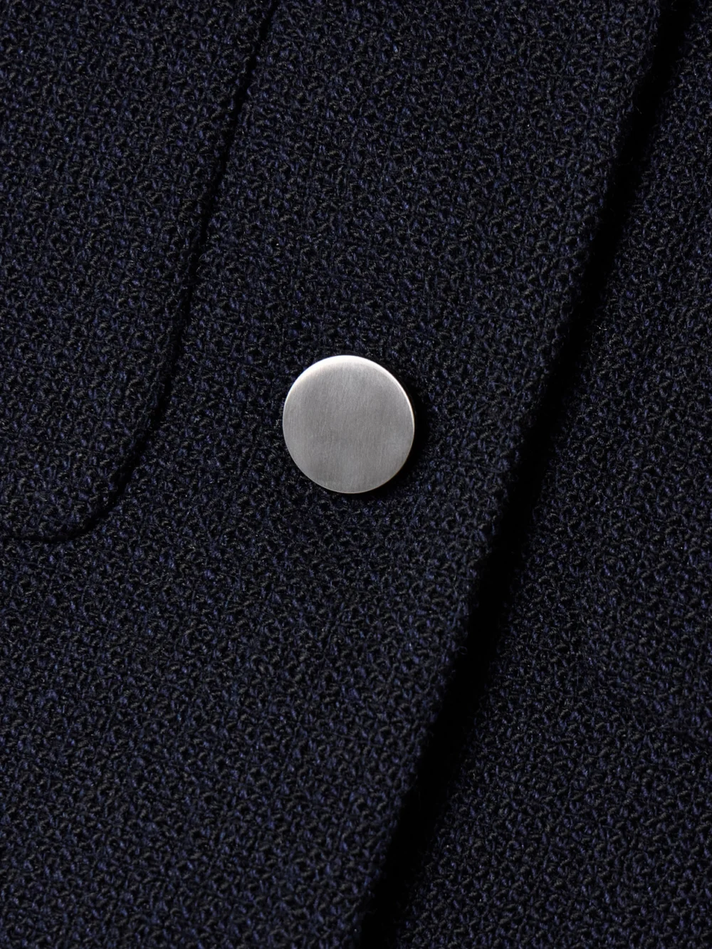 Close-up detail of the Theory Tweed Jacket
