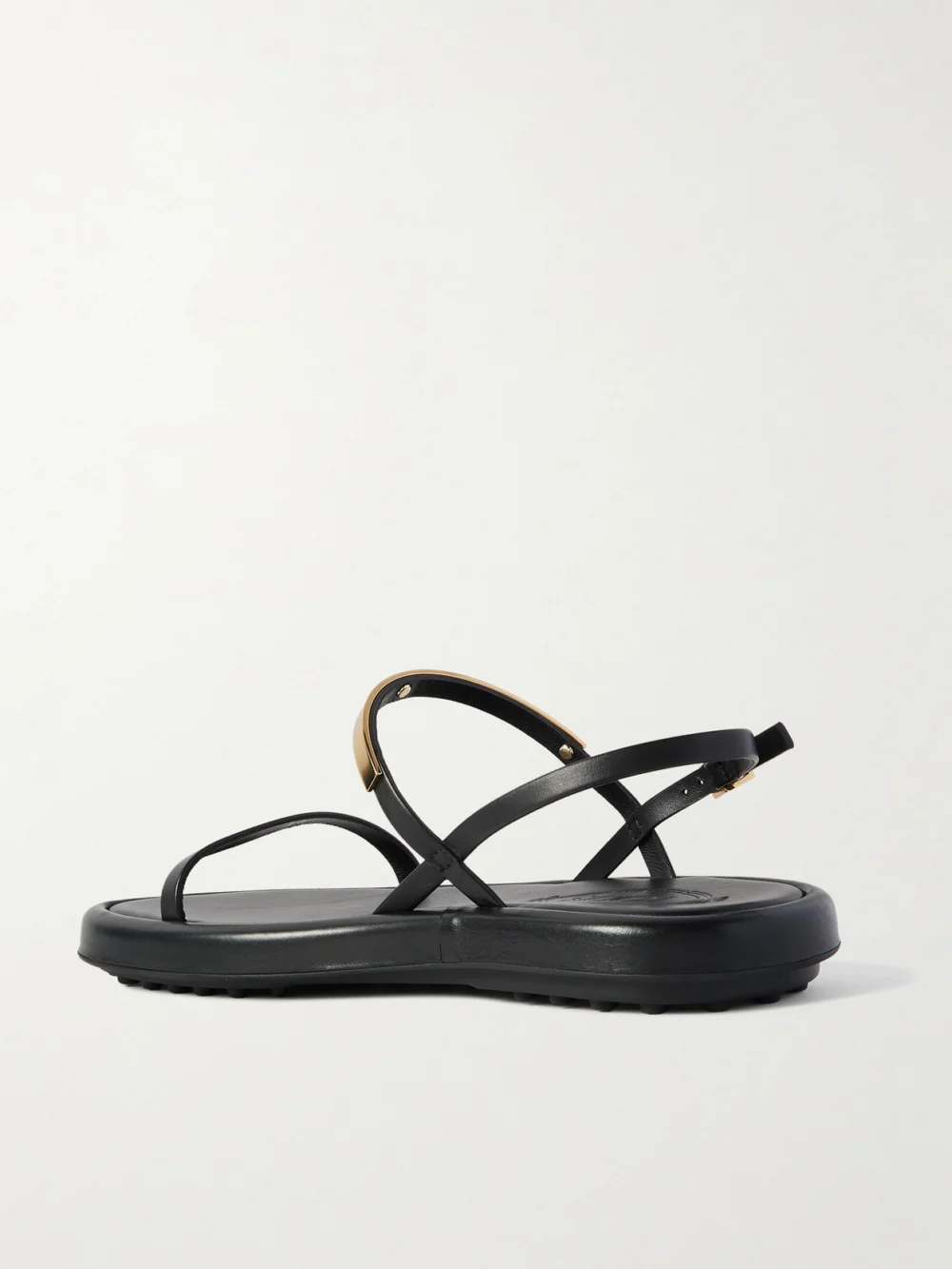 Back view of the Tod's Embellished Leather Slingback Sandals