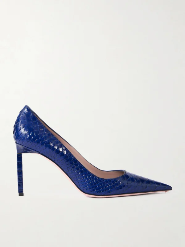 Tom Ford Snake-effect Leather Pumps