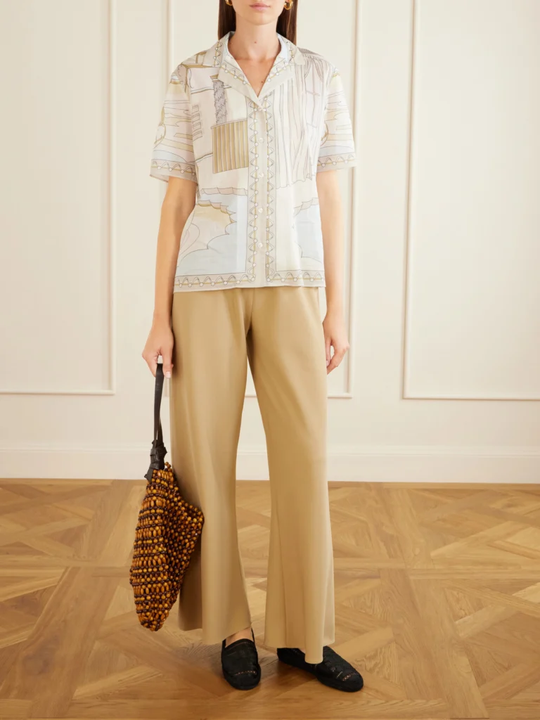 Tory Burch Open Weave Embroidered Satin Espadrilles