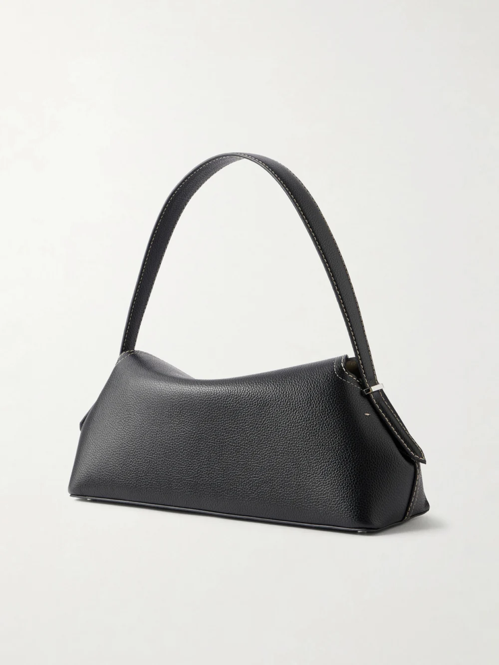 Back view of the Totême T-lock Full-grain Leather Shoulder Bag