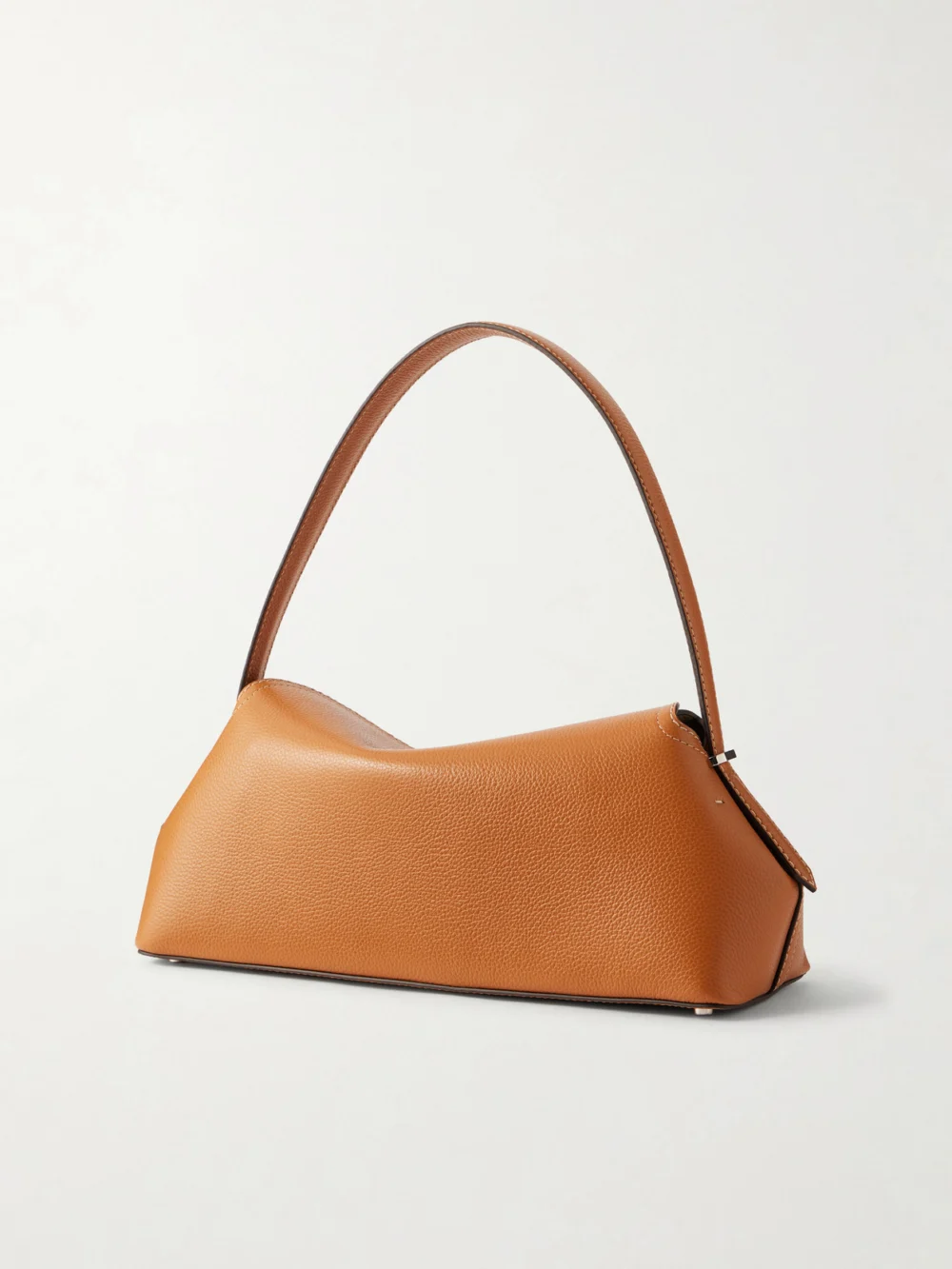 Back view of the Totême T-lock Full-grain Leather Shoulder Bag