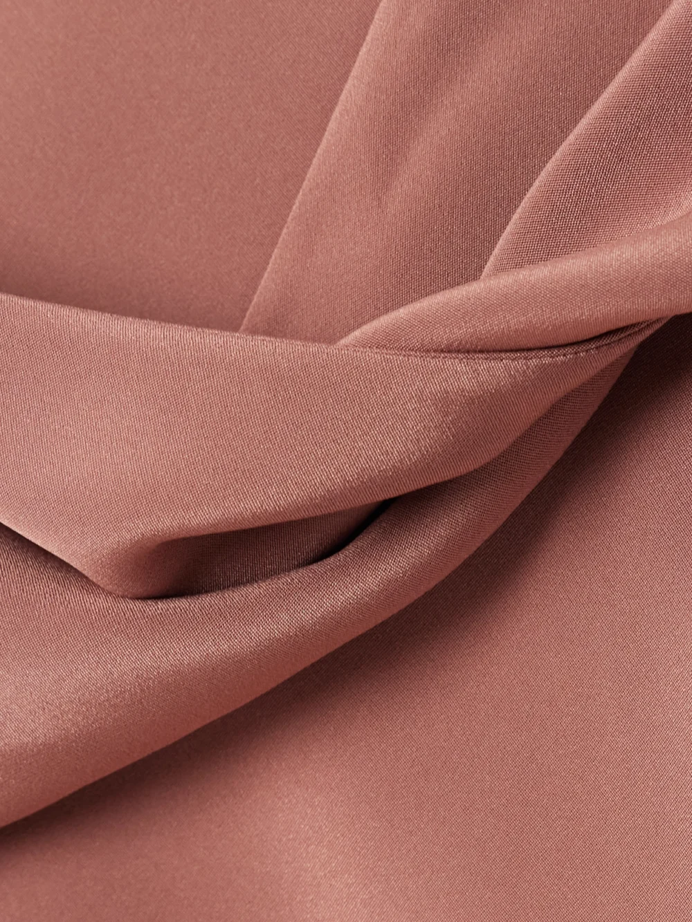 Close-up detail of the Tove Jadi Cutout Draped Satin Maxi Dress