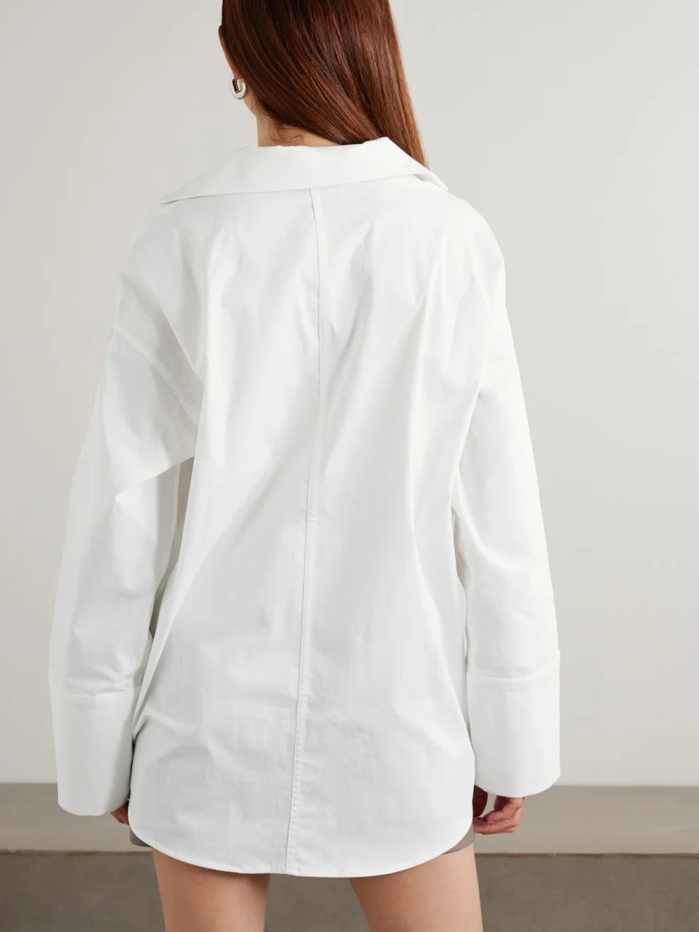 Back view of the Tove Luisa Cotton-blend Poplin Shirt