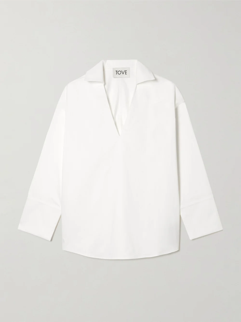 Tove Luisa Cotton-blend Poplin Shirt in white