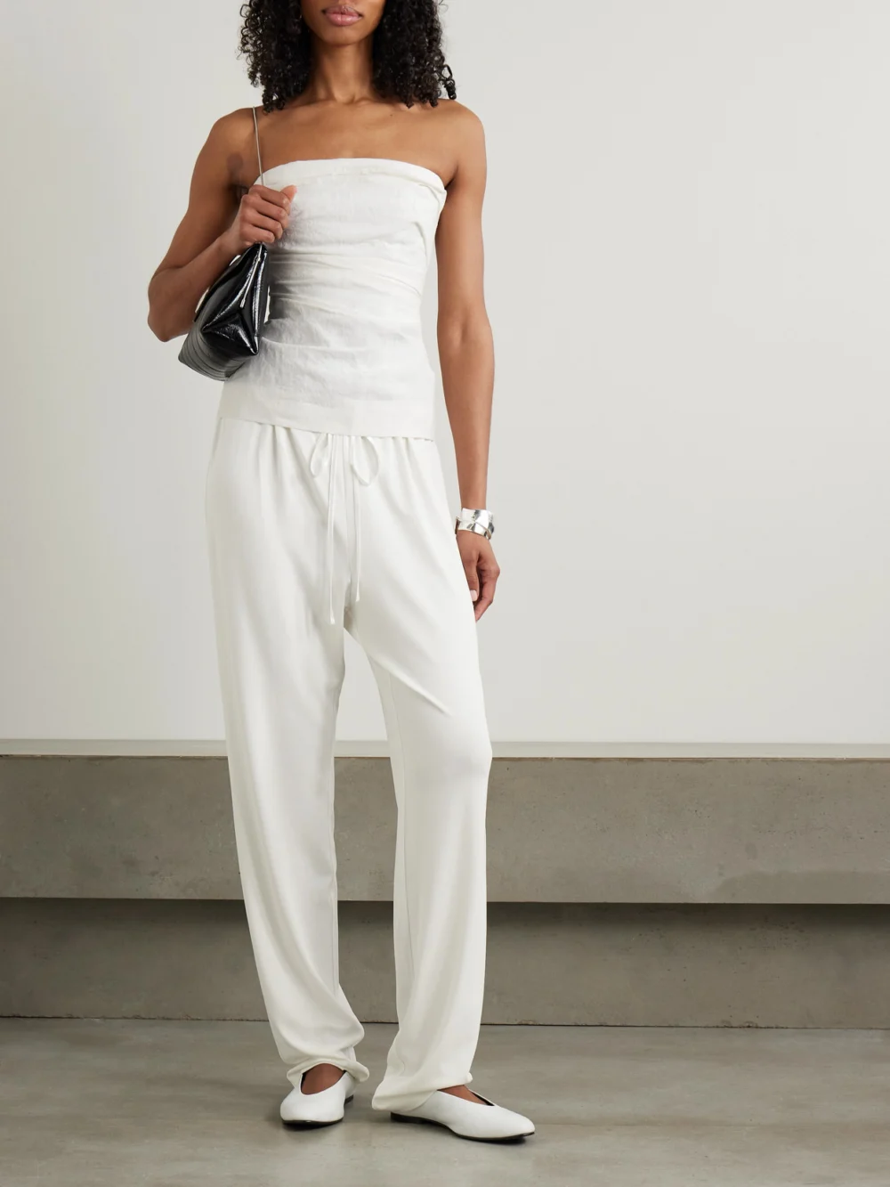 Tove Mai Stretch-jersey Straight-leg Pants, worn by a model