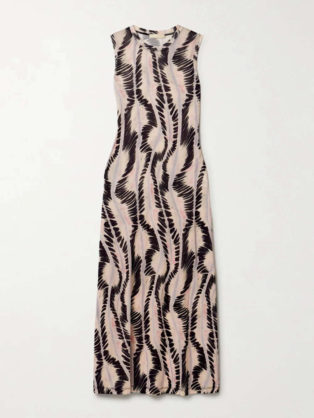 Ulla Johnson Orla Printed Lyocell-jersey Midi Dress in beige