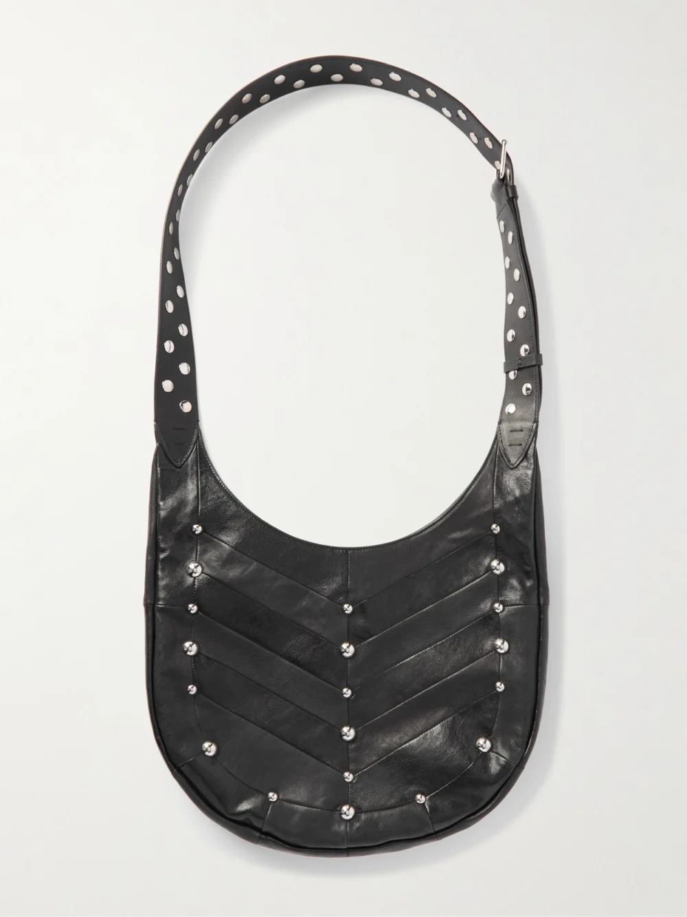 Back view of the Valentino Garavani Embellished Leather Shoulder Bag