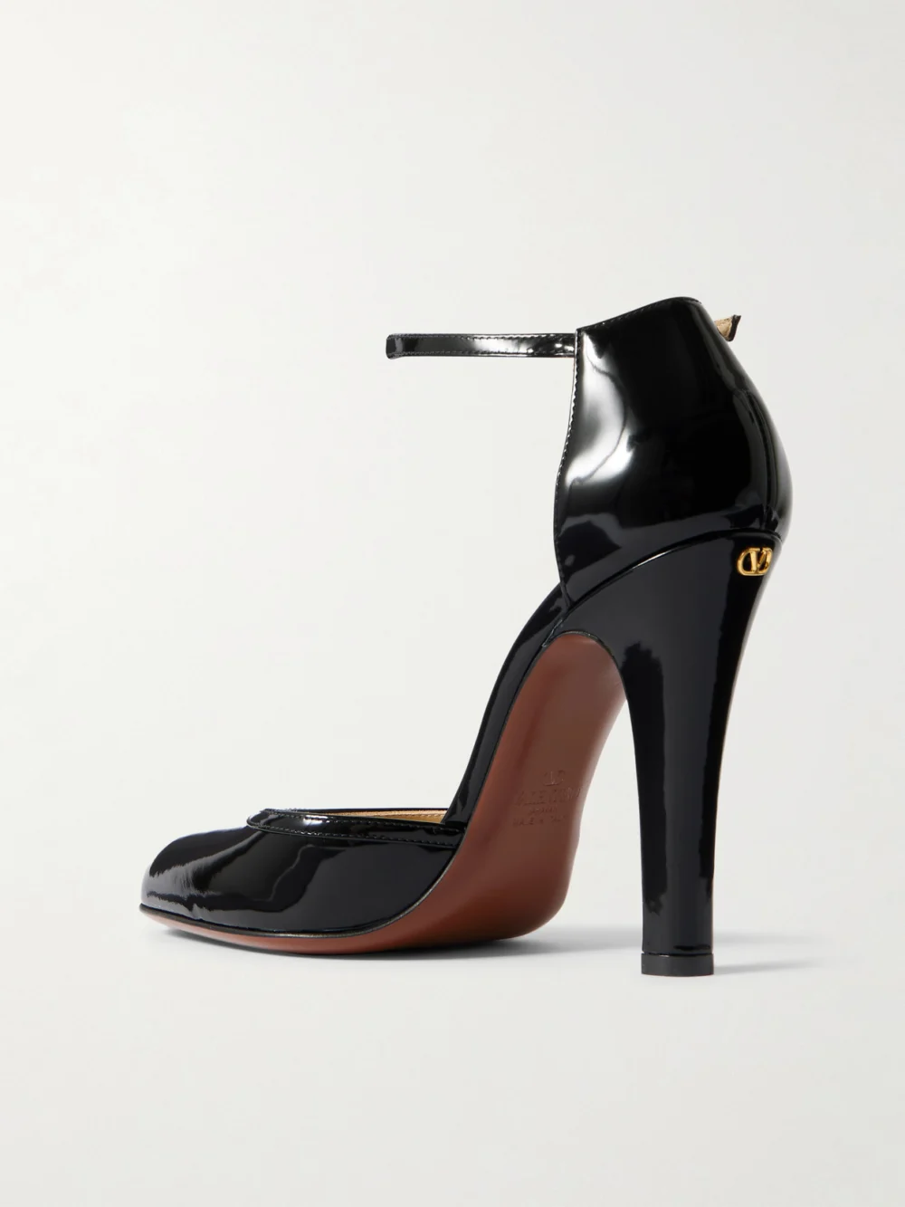Back view of the Valentino Garavani Hi Dolly Patent-leather Pumps