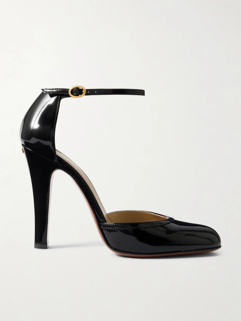 Valentino Garavani Hi Dolly Patent-leather Pumps in black