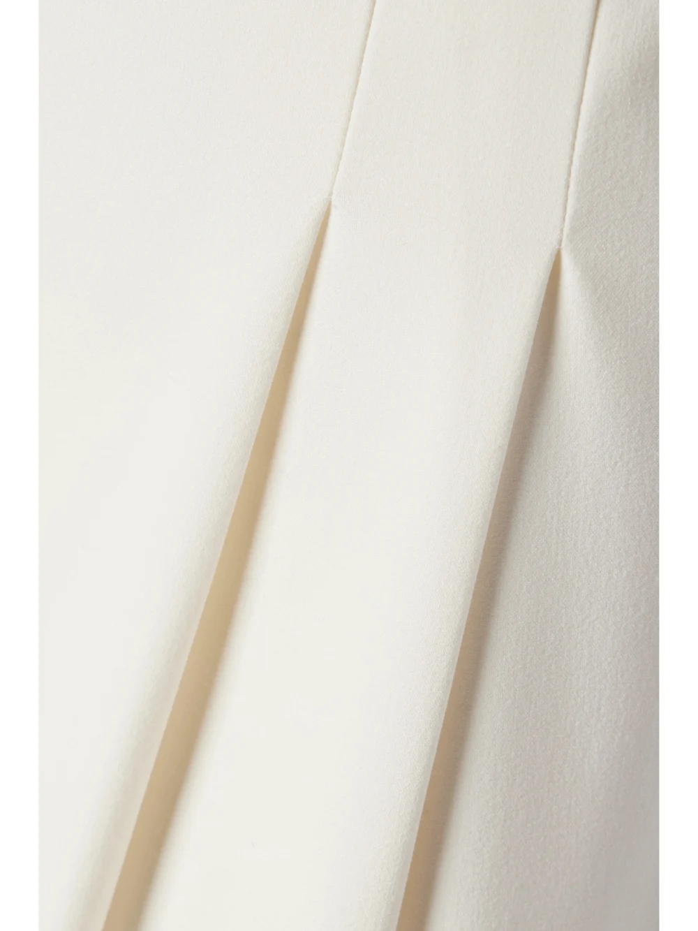 Close-up detail of the Veronica Beard Lagarde Pleated Crepe Wide-leg Pants