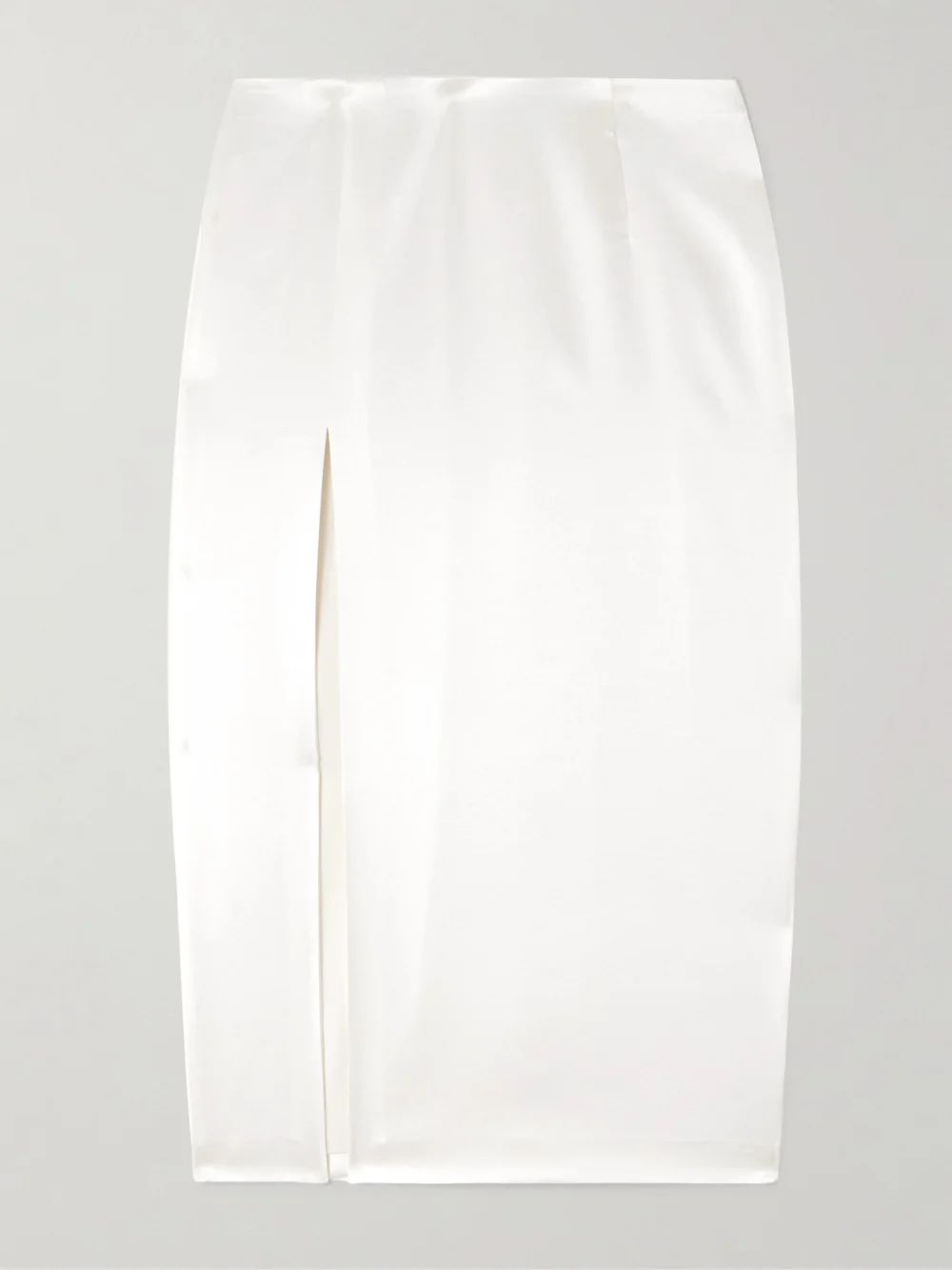 Veronica de Piante Elea Silk-blend Satin Skirt in white