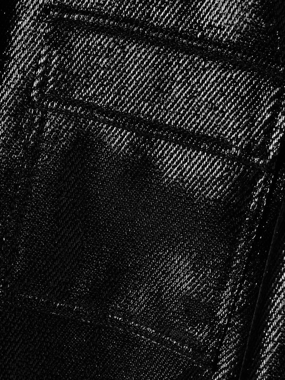 Close-up detail of the Veronica de Piante Frankie Wool-blend Twill Jacket