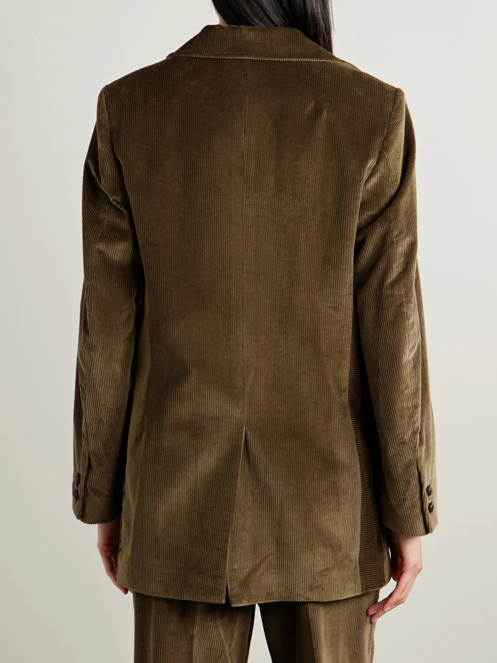 Back view of the Veronica de Piante Harry Cotton-corduroy Blazer