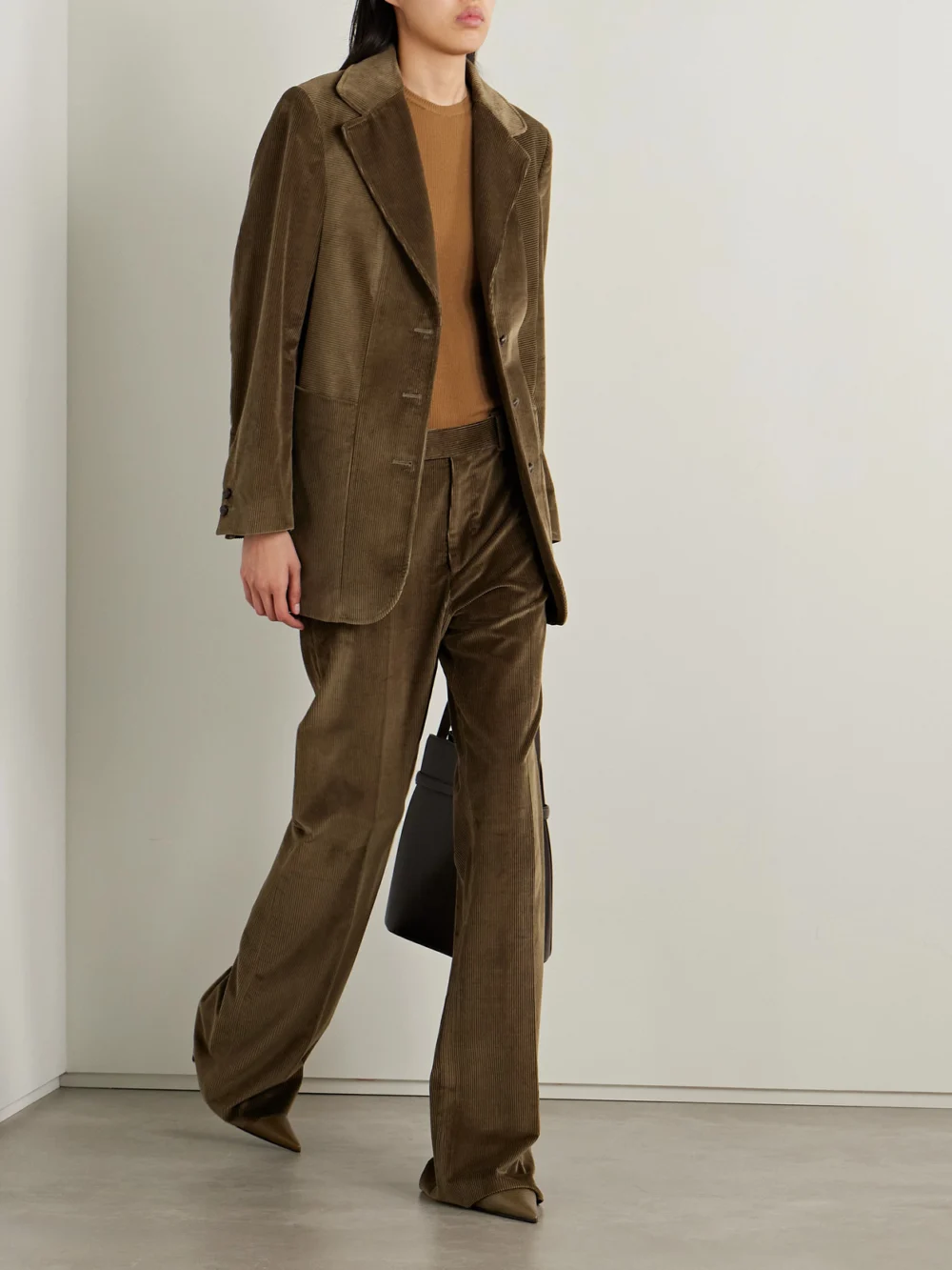 Veronica de Piante Harry Cotton-corduroy Blazer, worn by a model