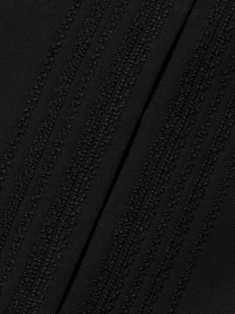 Close-up detail of the Veronica de Piante Robie Embroidered Grain De Poudre Wool Vest