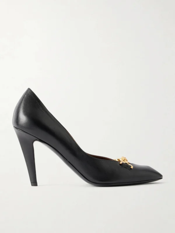 Versace Clelia 90 Medusa-embellished Leather Pumps