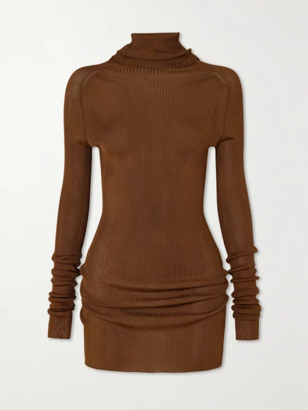 Victoria Beckham Ribbed-knit Turtleneck Top