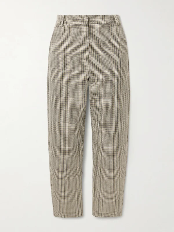 Violante Nessi New York Houndstooth Wool Tapered Pants