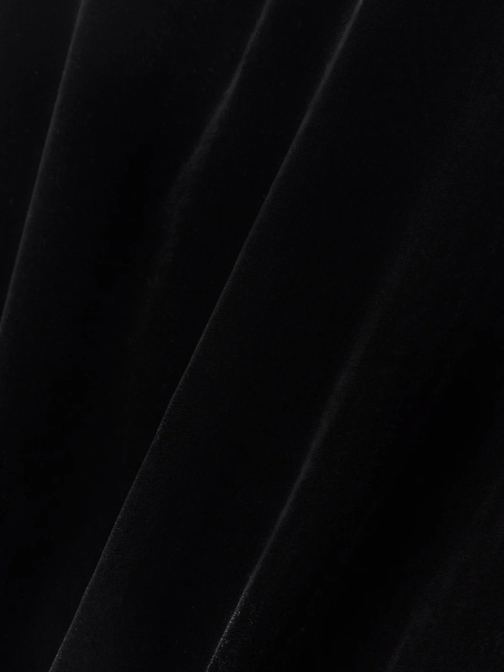 Close-up detail of the Violante Nessi Velvet Maxi Skirt