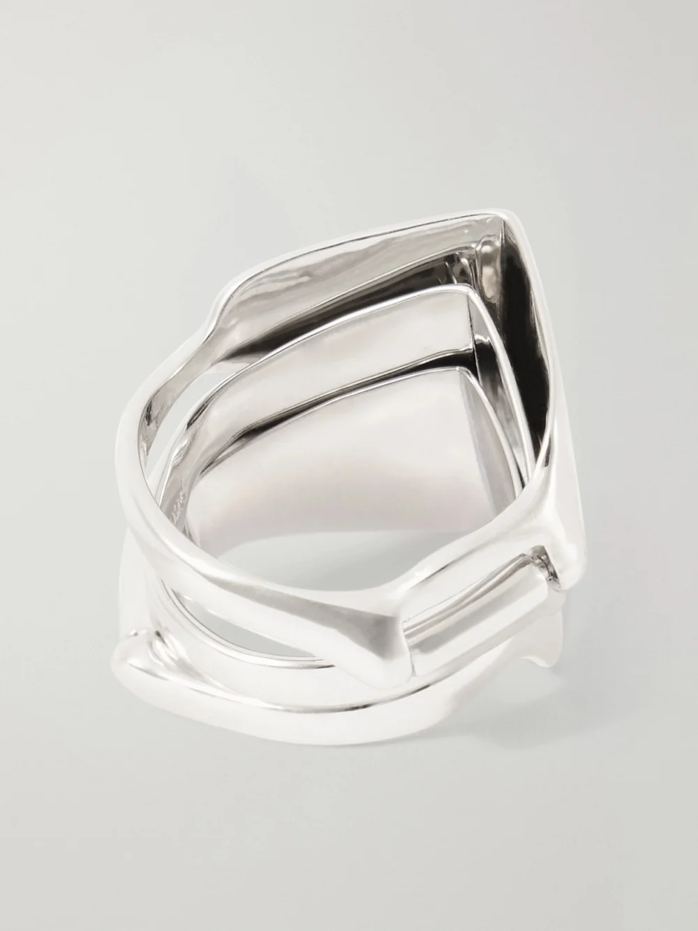 Back view of the Vivienne Westwood Knuckleduster Sterling Silver Ring