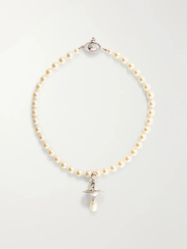 Vivienne Westwood Orb-embellished Gold-tone Beaded Choker