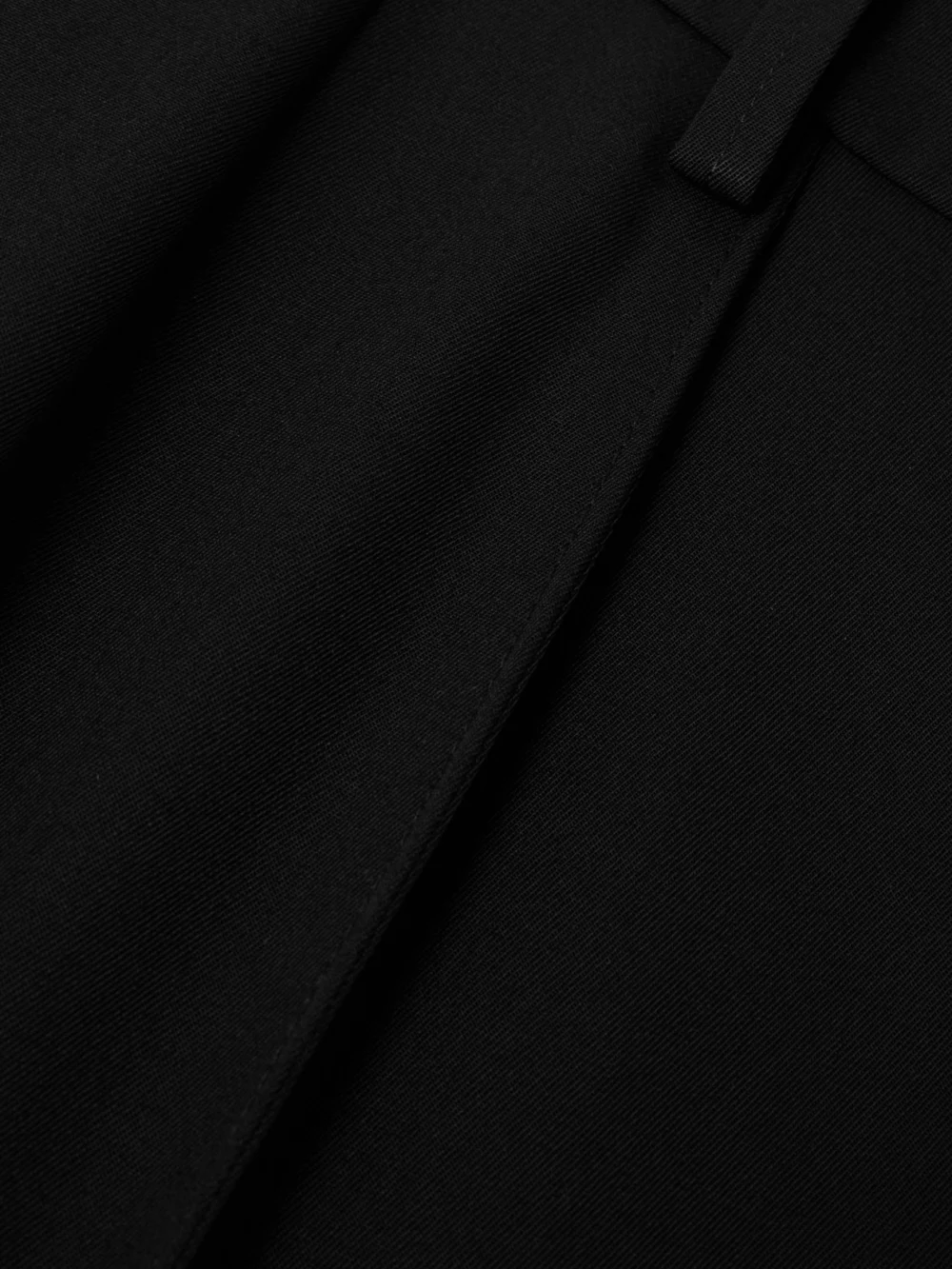 Close-up detail of the WARDROBE.NYC + Rhw Wool Pants