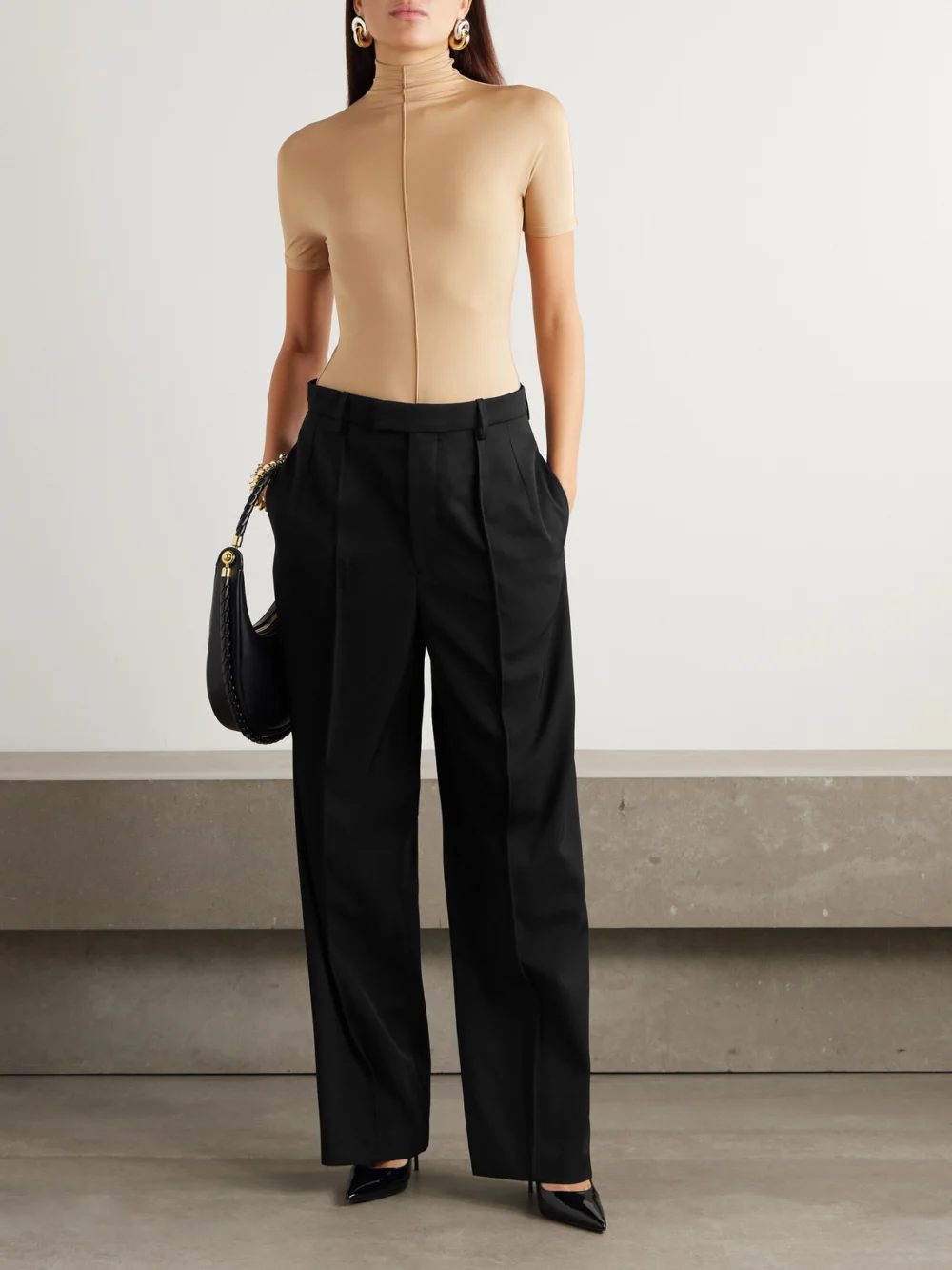 WARDROBE.NYC + Rhw Wool Pants, worn by a model