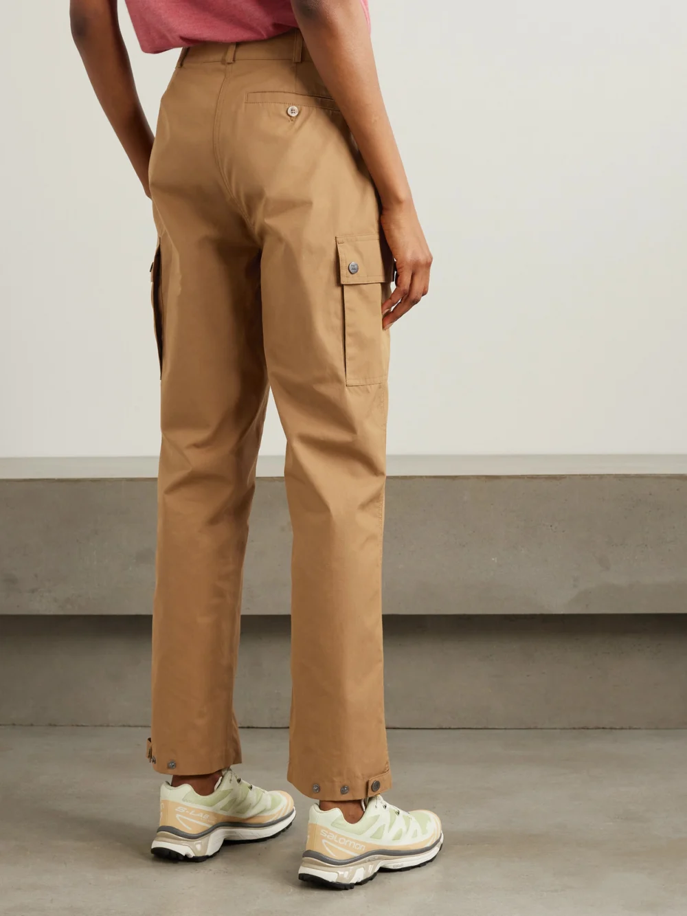 Back view of the We Norwegians Lyngen Cotton Straight-leg Pants