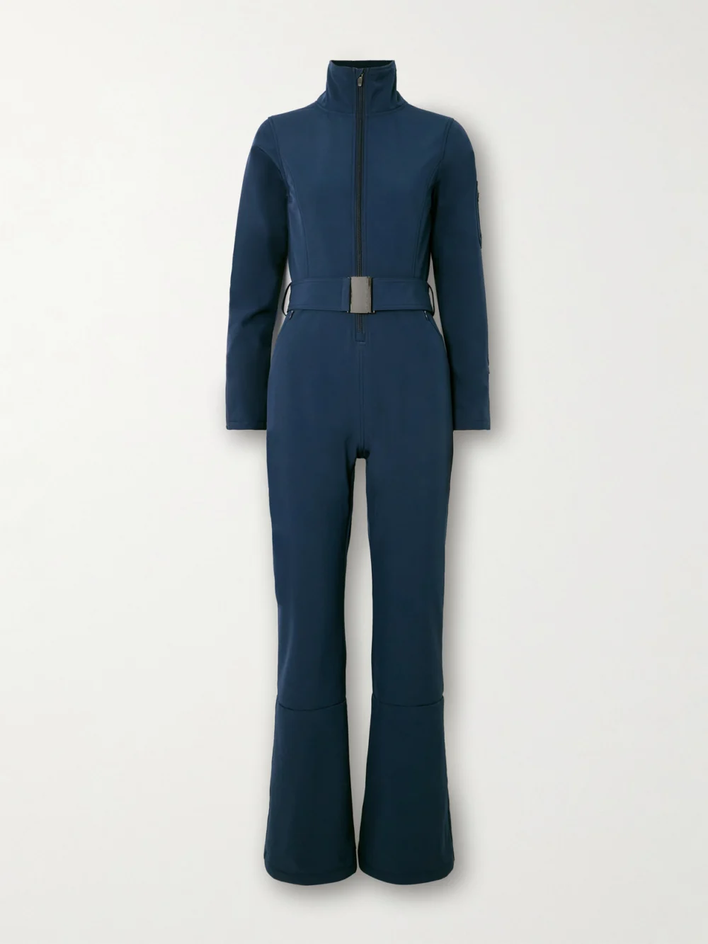 We Norwegians Tyn Belted Stretch-jersey Jumpsuit in navy