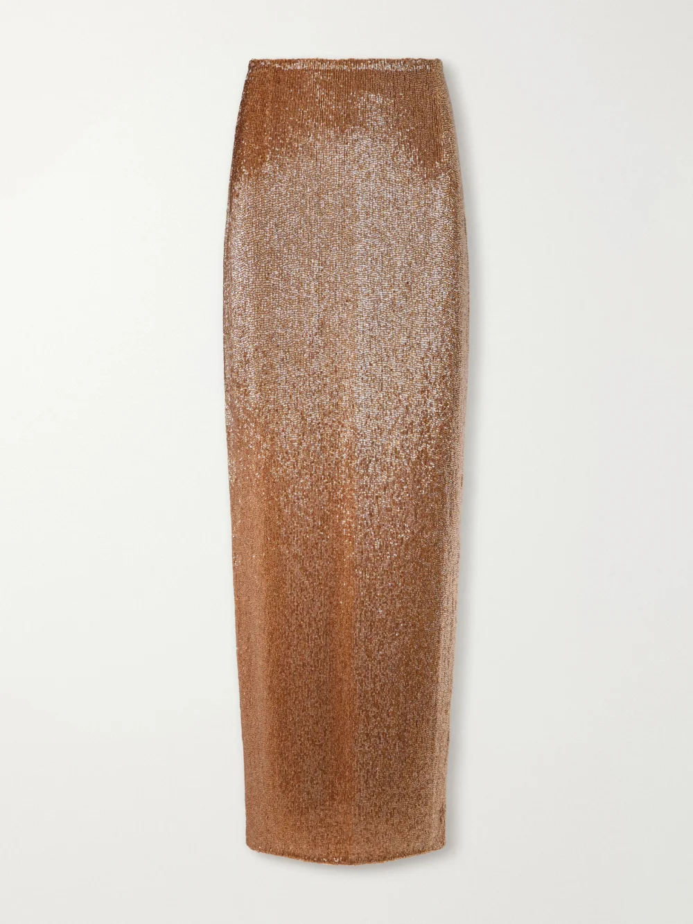 Wiederhoeft Bead-embellished Mesh Midi Skirt in brown