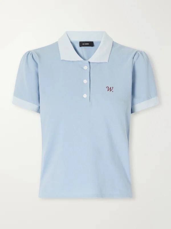 Willy Chavarria Chavela Logo-embroidered Cotton-piqué Polo Shirt