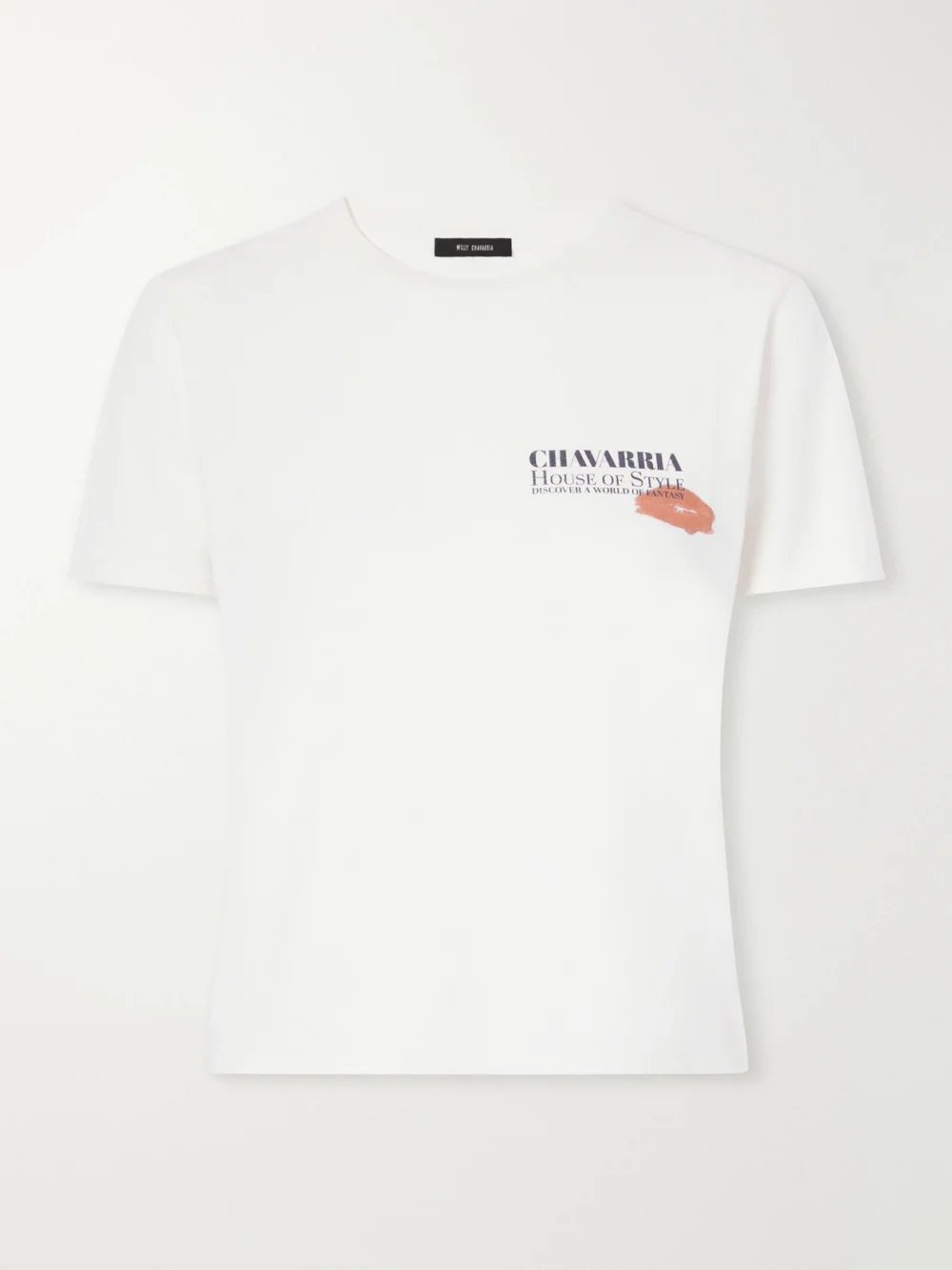 Willy Chavarria Total Transformation Printed Cotton-jersey T-shirt in off-white
