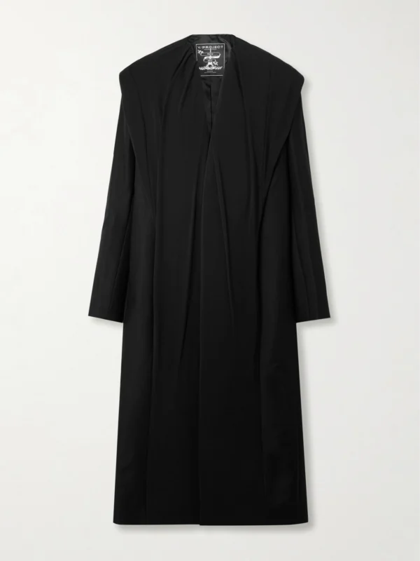 Y/Project Hooded Draped Cotton Coat