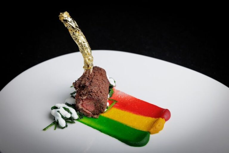 A main course from the hotel kitchen
