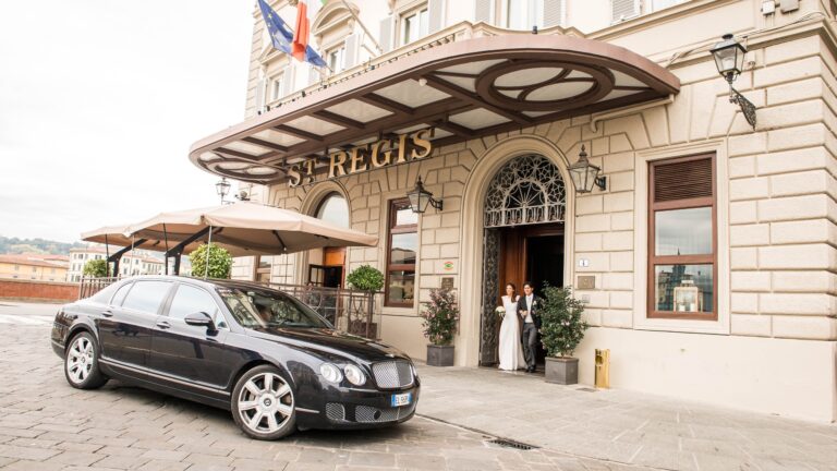 The St. Regis Florence, the entrance on Piazza Ognissanti