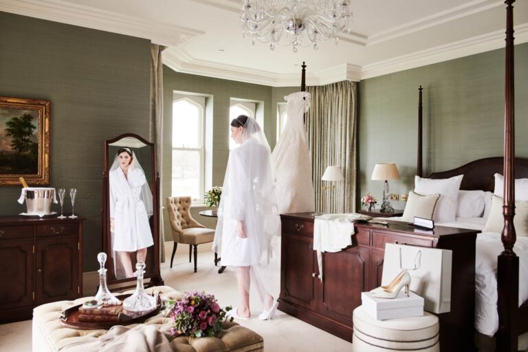 A bridal suite before the ceremony, Adare Manor