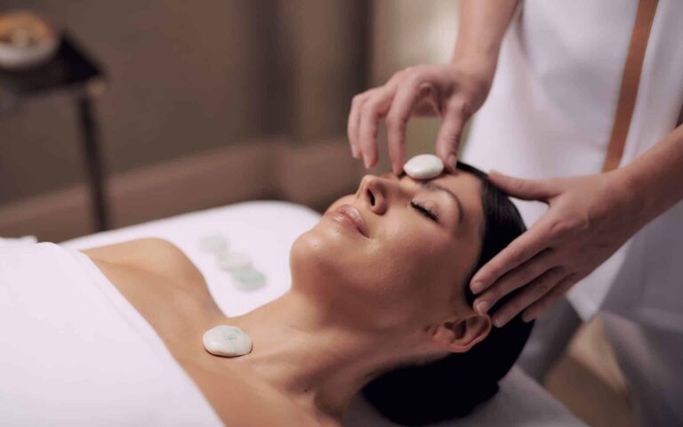 A facial treatment at The Spa, Adare Manor